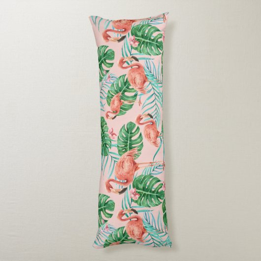 Flamingo Pattern Seitenschläferkissen (Rückseite (Vertikal))