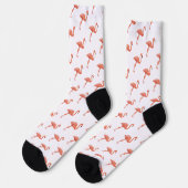 Flamingo Pattern Socken (Linkes Detail)
