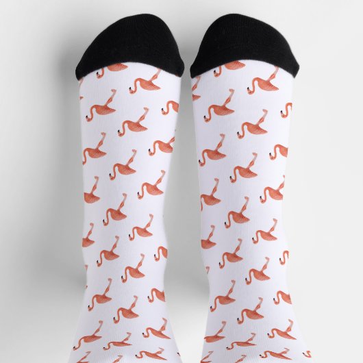 Flamingo Pattern Socken (Oben)