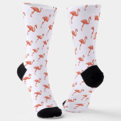 Flamingo Pattern Socken (Gewinkelt)