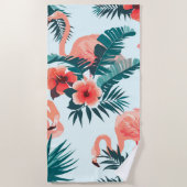 Flamingo Pattern Strandtuch (Vorderseite)