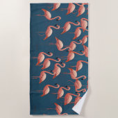 Flamingo Pattern Strandtuch (Vorderseite)