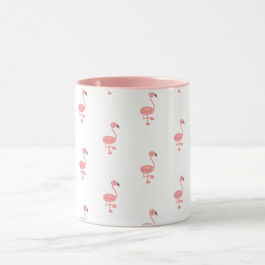 Flamingo Pattern Tasse (Zentrum)