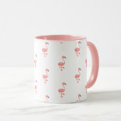 Flamingo Pattern Tasse (VorderseiteRechts)