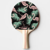 Flamingo Pattern Tischtennis Schläger (Rückseite)