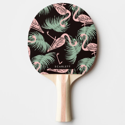 Flamingo Pattern Tischtennis Schläger (Vorderseite)