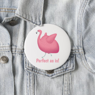 Flamingo perfekt, wie die Aufblähung von Custom Button