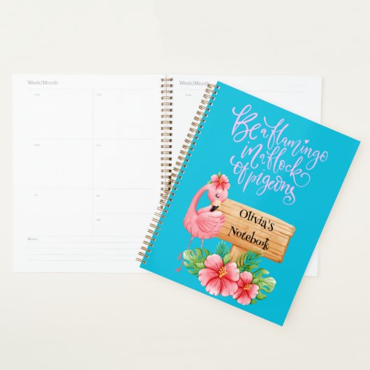 FLAMINGO PERSONALISIERT PLANNER PLANER (Anzeige)