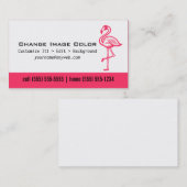 Flamingo - persönliche Visitenkarte (Vorne/Hinten)