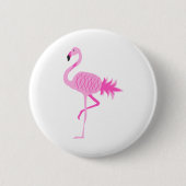 Flamingo Pineaple Button (Vorderseite)