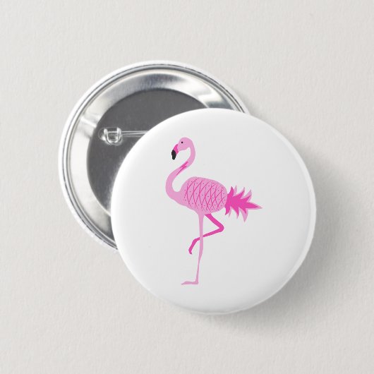 Flamingo Pineaple Button (Vorne & Hinten)