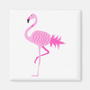 Flamingo Pineaple Magnet