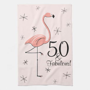 Flamingo Pink 50 und Fabulous! Küchentücher