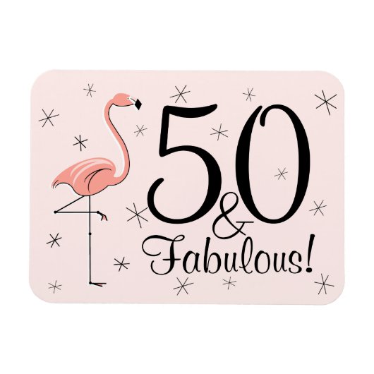 Flamingo Pink 50 und Fabulous Magnet flexibel (Horizontal)