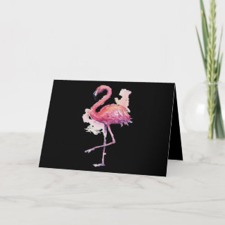 Flamingo Pink Animal Lover Flamingo Art Karte