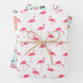 Flamingo Pink Bird Nature Tropical Bird Geschenkpapier Set (Beispiel)
