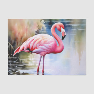 Flamingo Pink Bird Seidenpapier