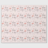 Flamingo Pink 'Bride To Be'! Packpapier (Flach)