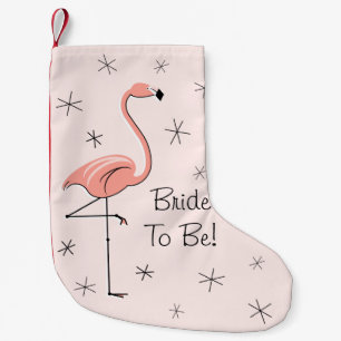 Flamingo Pink Bride To Be! Strumpf einseitig Kleiner Weihnachtsstrumpf
