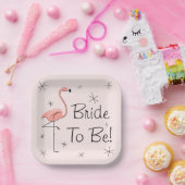 Flamingo Pink Brie to Be! Platz! Pappteller (Party)