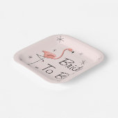 Flamingo Pink Brie to Be! Platz! Pappteller (Gewinkelt)