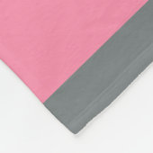 Flamingo Pink Charcoal Team Jersey Preppy Strip Fleecedecke (Ecke)
