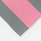 Flamingo Pink Charcoal Team Jersey Preppy Strip Fleecedecke (Ecke)