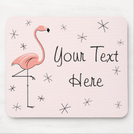 Flamingo Pink "Dein Text" Mousepad