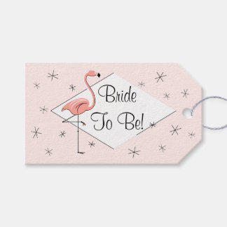 Flamingo Pink Diamant Bridge to Be! Geschenk Tags Geschenkanhänger