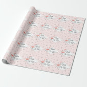 Flamingo Pink Diamant Bridge to Be! Packpapier (Ungerollt)