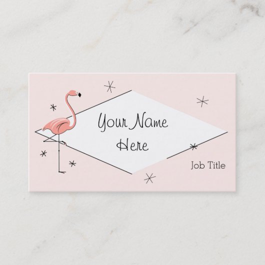 Flamingo Pink Diamant Visitenkarte (Vorderseite)