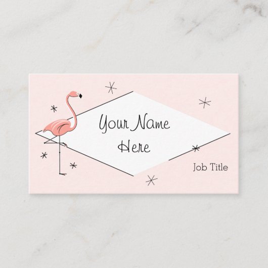 Flamingo Pink Diamant Visitenkarte (Vorderseite)