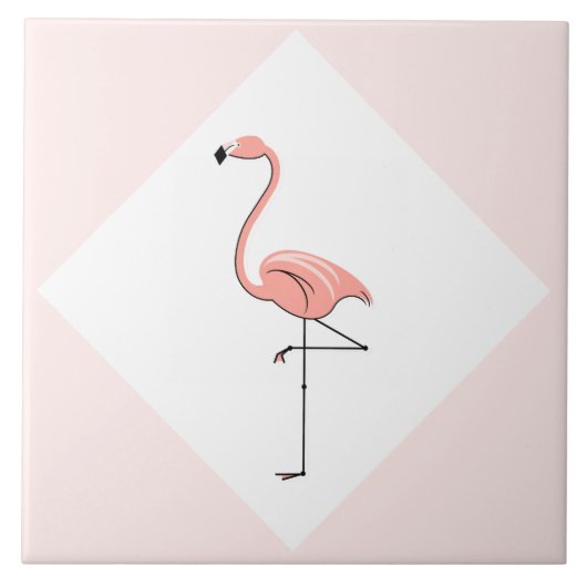 Flamingo Pink Diamond drehend Kachel (Vorderseite)