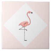 Flamingo Pink Diamond flip Fliese (Vorderseite)