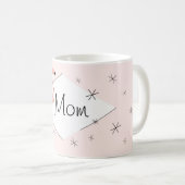 Flamingo Pink Diamond Mama Tasse (VorderseiteRechts)