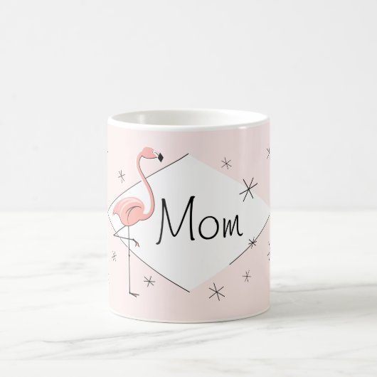 Flamingo Pink Diamond Mama Tasse (Mittel)