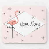 Flamingo Pink Diamond Name mousepad (Vorne)
