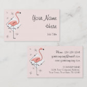 Flamingo Pink Diamond Visitenkarte Seitentext (Vorne/Hinten)