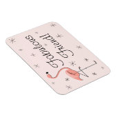 Flamingo Pink Fabulous Friend Magnet flexibel (Rechte Seite)