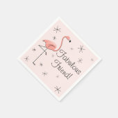 Flamingo Pink Fabulous Friend Papier Servietten! Serviette (Ecke)