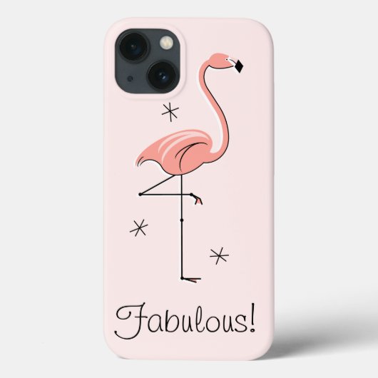 Flamingo Pink "Fabulous!" iPad Mini Fall Case-Mate iPhone Hülle (Rückseite)