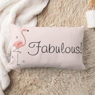 Flamingo Pink 'Fabulous' Lumbar Lendenkissen