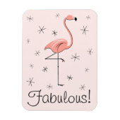 Flamingo Pink Fabulous Magnet flexibel (Vertikal)