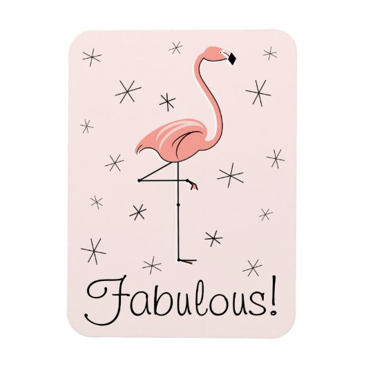 Flamingo Pink Fabulous Magnet flexibel (Vertikal)