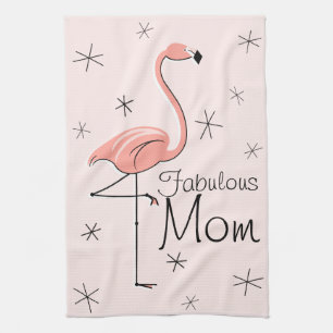 Flamingo Pink Fabulous Mama Küchentuch