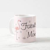 Flamingo Pink 'Fabulous Mama' Tasse (Vorderseite Links)