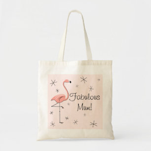 Flamingo Pink "Fabulous Mum!" Totasche Tragetasche