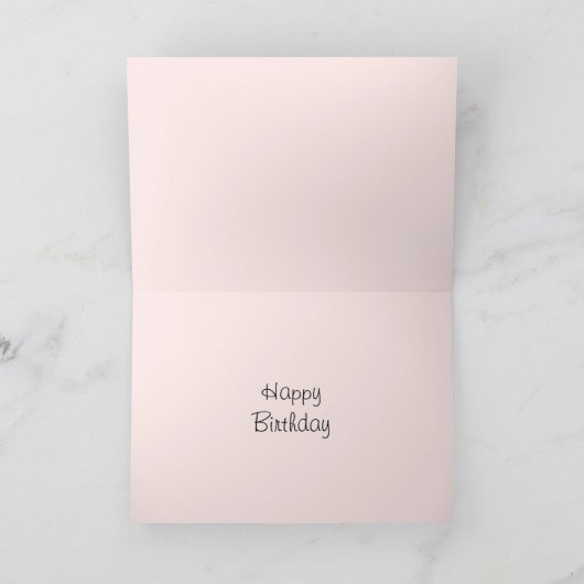 Flamingo Pink Fabulous Schwester! Karte (Innenseite)