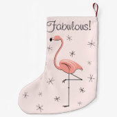 Flamingo Pink Fabulous! Strumpf Kleiner Weihnachtsstrumpf (Rückseite)