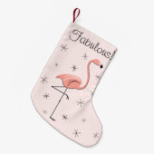 Flamingo Pink Fabulous! Strumpf Kleiner Weihnachtsstrumpf (Vorderansicht (hängend))
